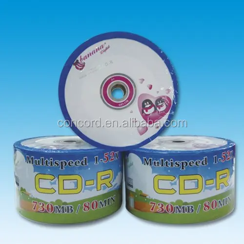 Made in china Banana Blank CD-R disk printable