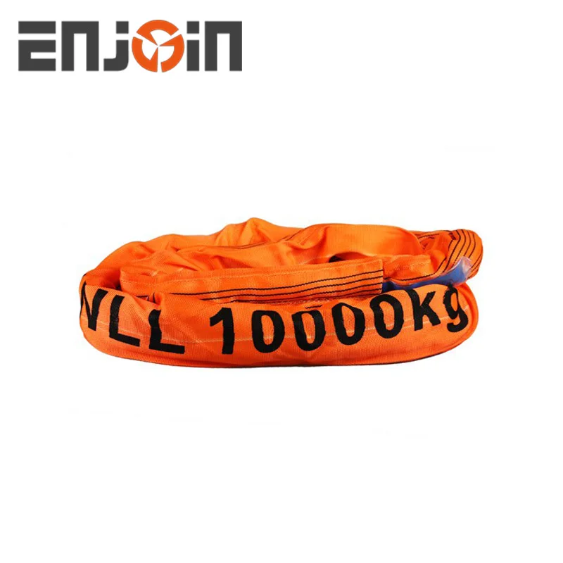 ENJOIN SF 7:1/ 5:1 Custom Weight Lifting Straps Flat Belt Round Slings For Lifting Loads