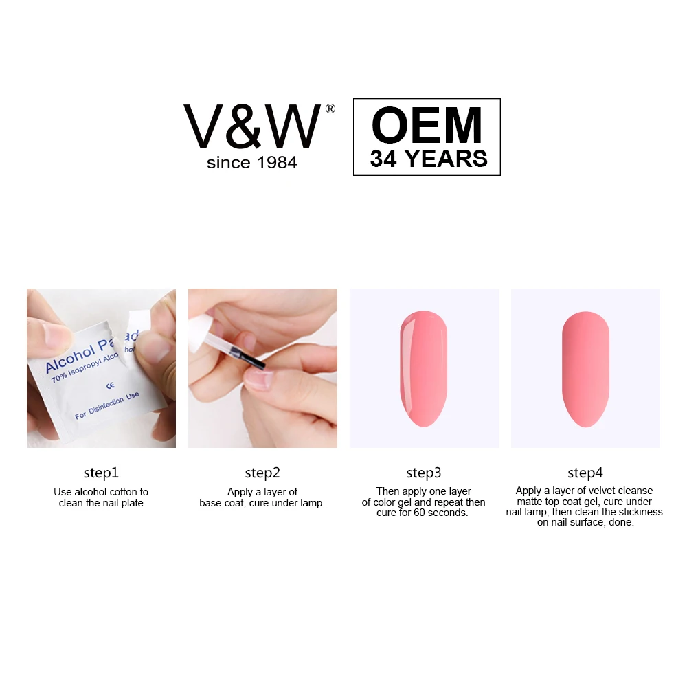 OEM ODM Gel Polish Manufacture Velvet Cleanse Matte Top Coat Long Lasting Wholesale Price Private Label