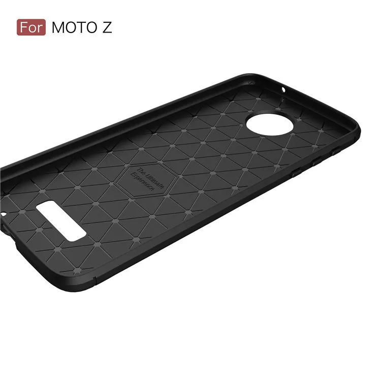 Celular Phone Accessory Carbon Fiber Tpu Cases For Moto Z Case