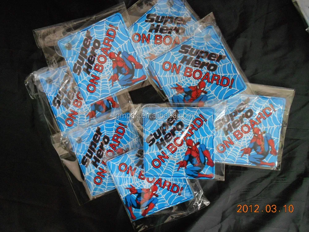 
Plastic Baby On Board PVC Suction Cup Car Window Sign Car Sticker 