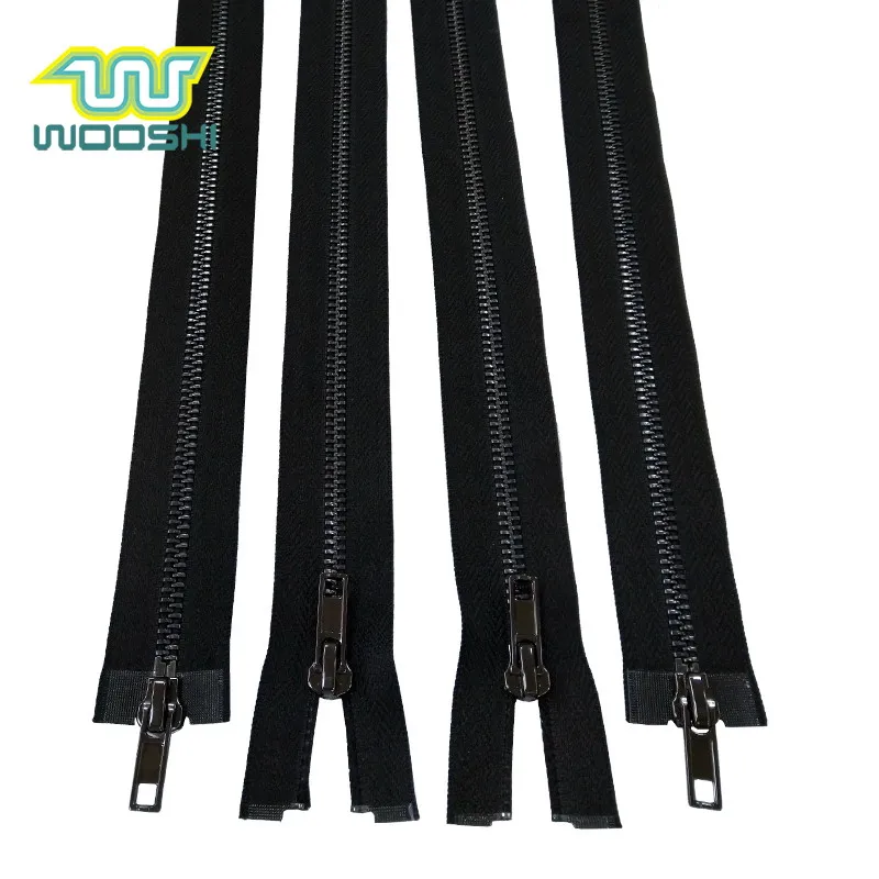 Metal zip factory wholesale No.5 polish matt nickel metal zipper for leather hangbag messenger