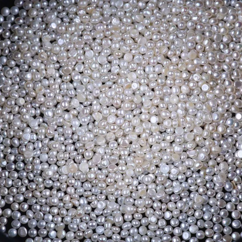 White Tiny Button 1.9-2.20mm wholesale Loose Pearls half round pearl beads