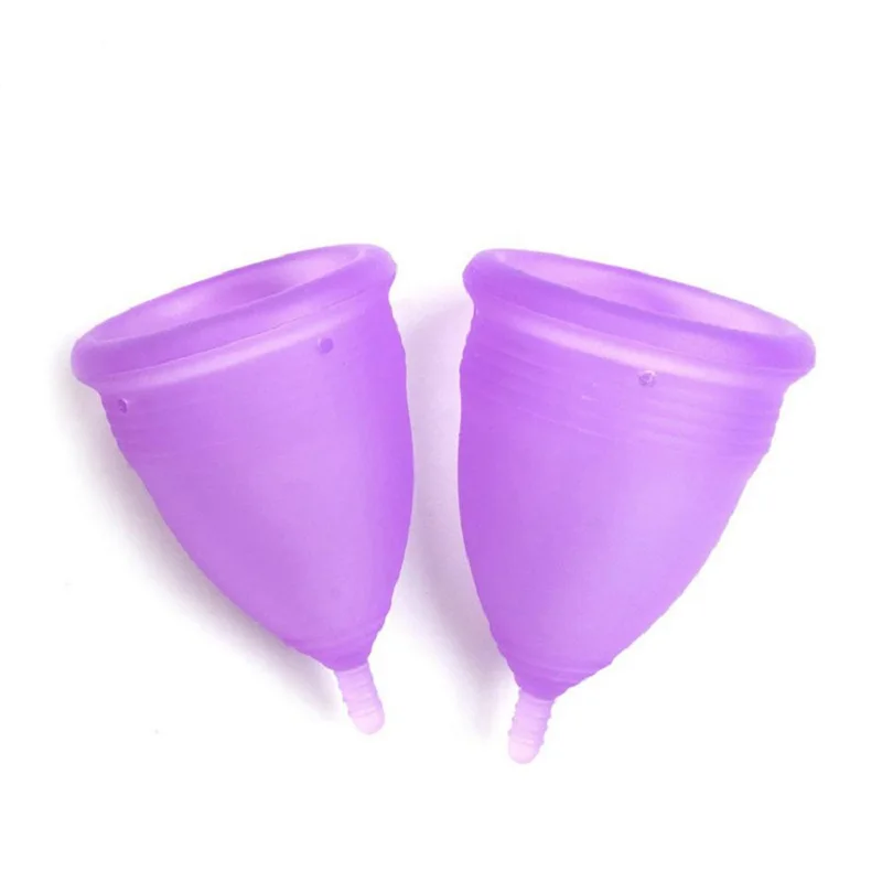 
Menstrual Cups Intimate Care 100% Medical Silicone Reusable Period Cups Feminine Hygiene Protection with Carry Storage Bag 