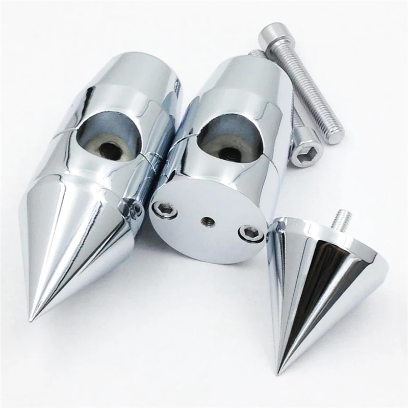 Motorcycle Gandlebar Risers For Harley Cruisers Choppers Metrics For Victory CHROME 1' inch Spike