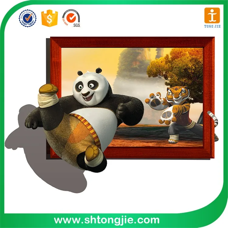 Cheap 3D Wall Sticker Cartoony Epoxy Printing PVC Decal for Home Decoration