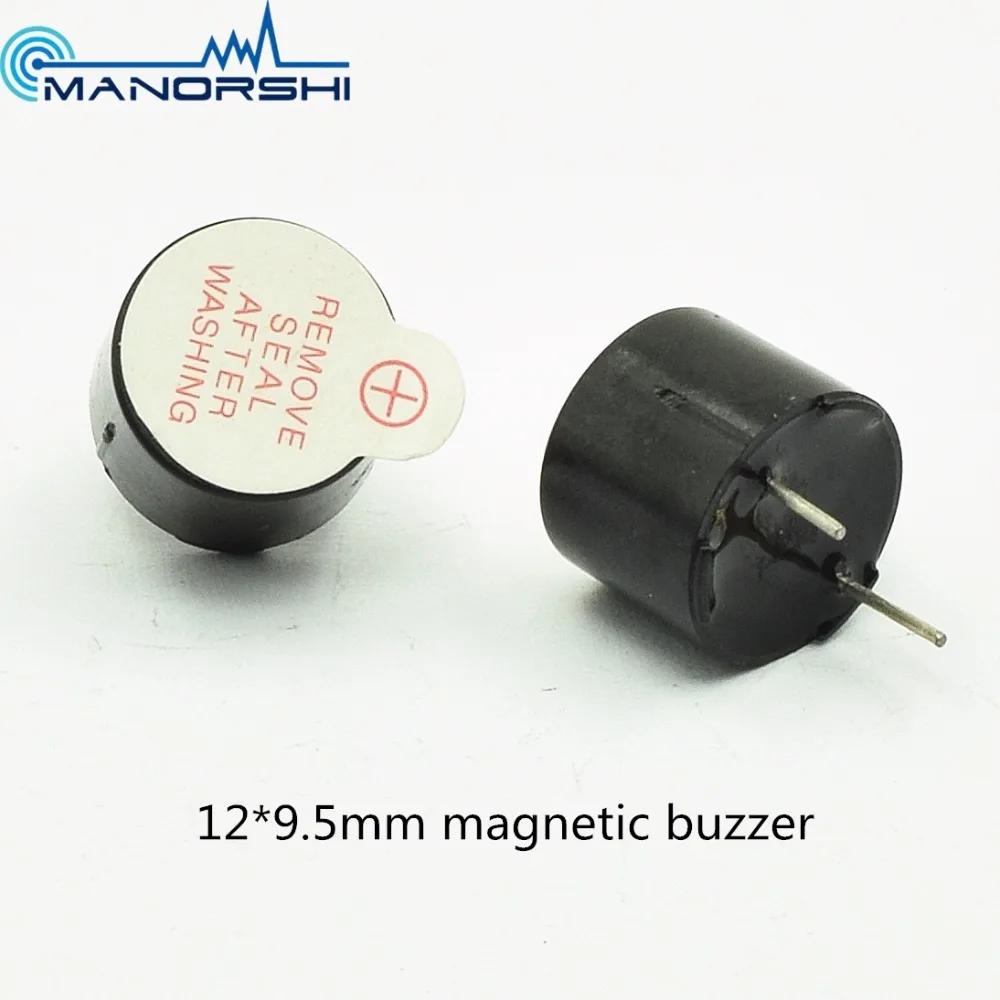 3 В 5 В 12*9.5 мм 2.3 кГц 85db магнитный зуммер используется для дверной звонок безопасности