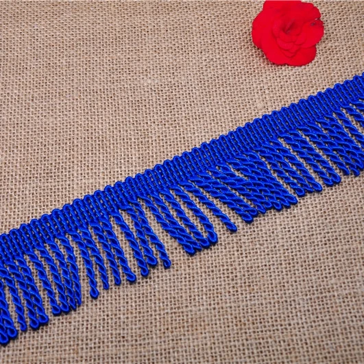 Wholesale Factory direct hot sales high quality home decorative bullion tassel polyester fringe For Garment