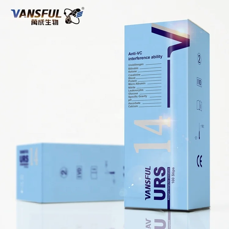  14 Parameter Urinalysis Test Strips 100ct Urinary Tract Infection