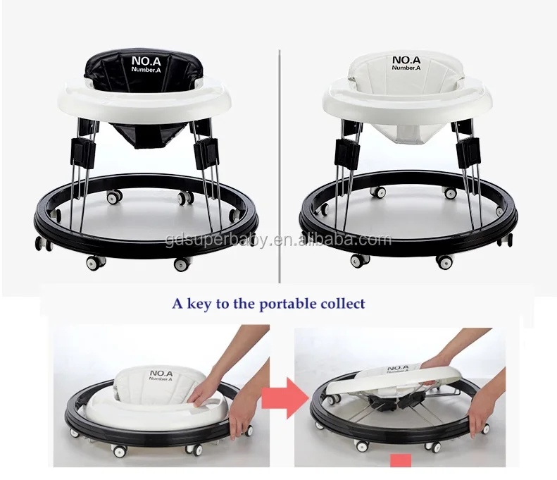 Baby walker car Pu cushion babywalker 6 / 7-18 months children anti-rollover car multi-function push can take baby wakler