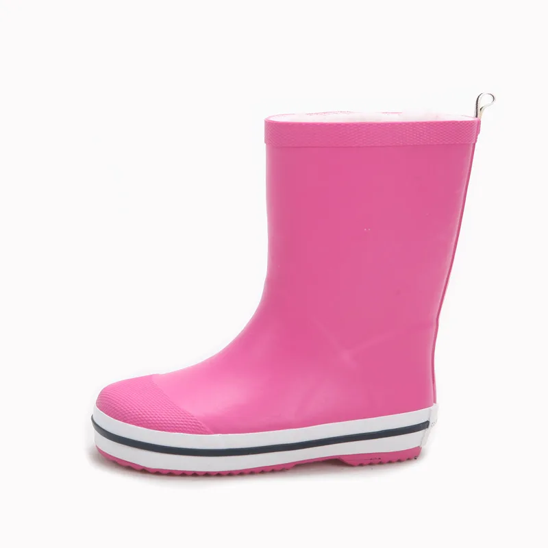 
manufacture cheap and high quality simple design natural rubber kids rain boots wholesale 