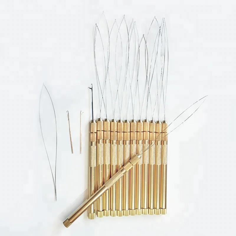 Wholesale price hot sales metal handle wig hook needle