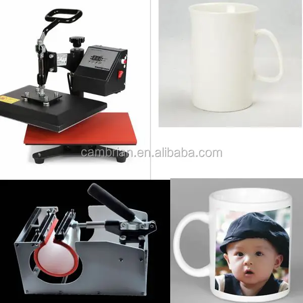 Печать всех форм 3d сублимационный термопресс для кружек тарелок футболок