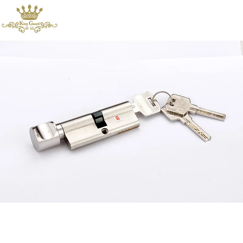 Aluminum alloy long plate handle lock wooden door mute silver simple interior door handle lock set