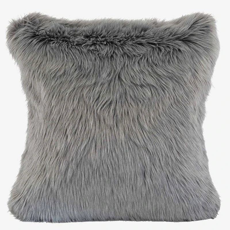 Высокое качество, 100% акрил, оптовая продажа, ткань из искусственного меха с длинным ворсом, подушка из твердой искусственной овчины
