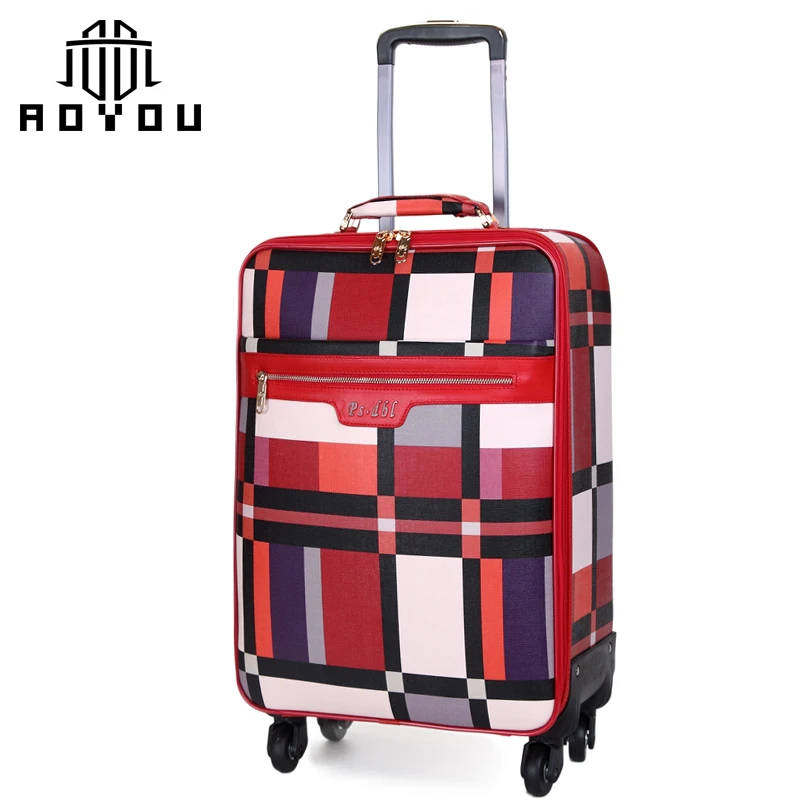 2019 hot-sale 3pcs 16/20/ 24 inch women travel suitcase luggage bag sets cart luggage