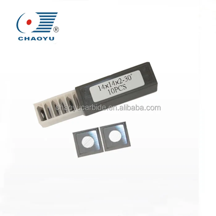 15*15*2.5mm 4xR0.5 Tungsten carbide wood planer blade for spiral cutter/Carbide planer blade for woodworking