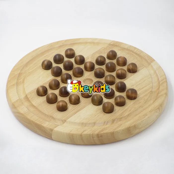 2023 Wholesale children wooden checkers chess new design funny kids wooden checkers chess W11A051-S