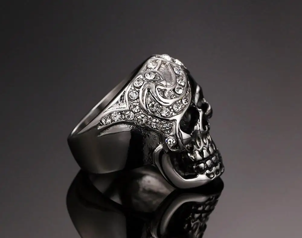 Non-mainstream personality, fashion skulls punk index finger ring, ring men act the role ofing is tasted YSS546