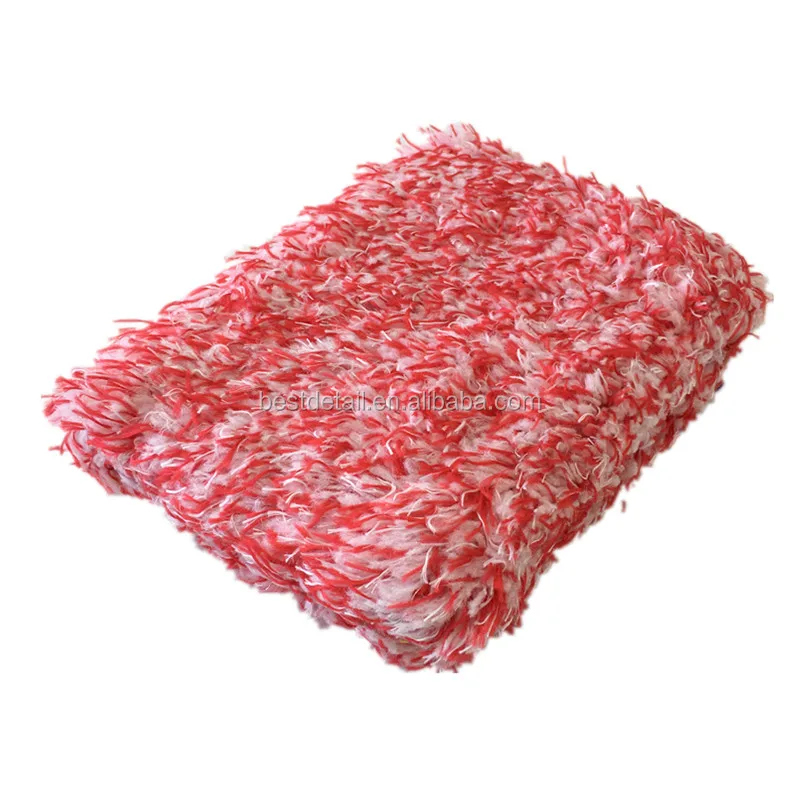 Best Selling Buffing Wheel Cleaning Mixed Color Best Premium Microfiber Car Wash Pad Mitt Sponge for Auto Detailing