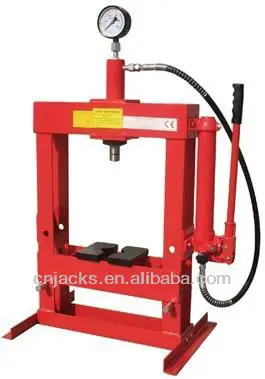 10T 0-330mm Bench type manual Hydraulic Shop Press with Gauge