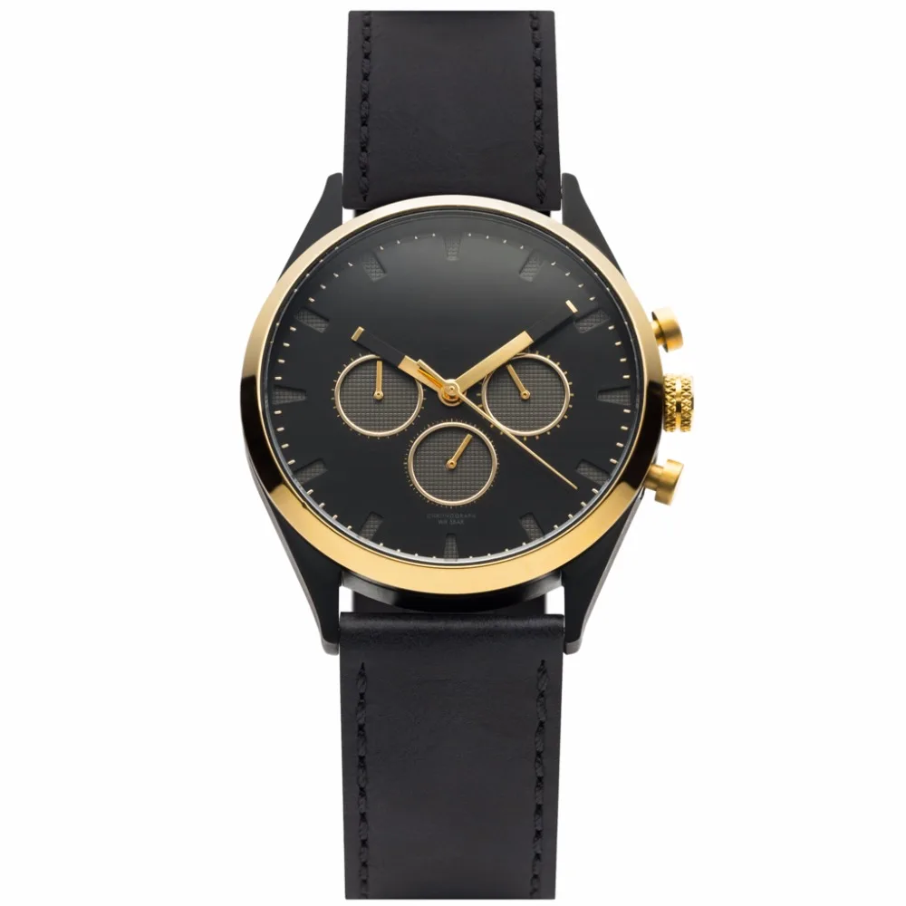  Частная торговая марка мужские часы циферблат хронограф от производителя