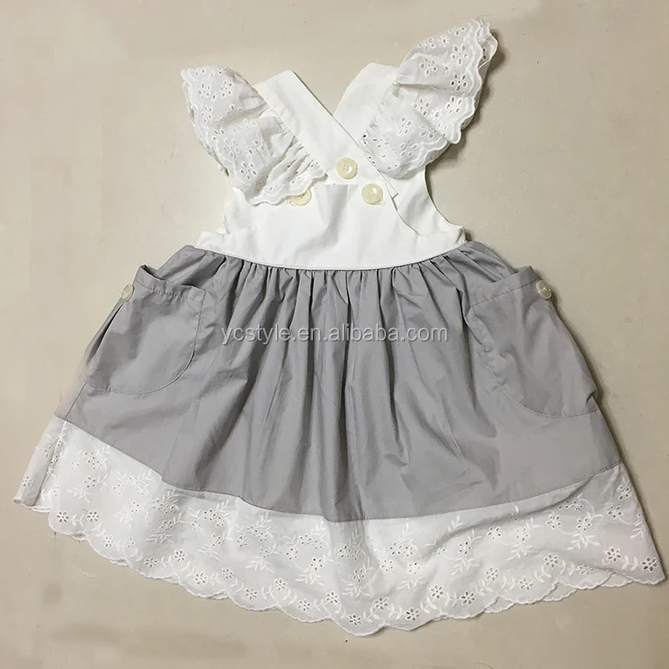 kids girl butterfly cotton frock for summer dress,Eco-Friendly dress for kids clothes sets