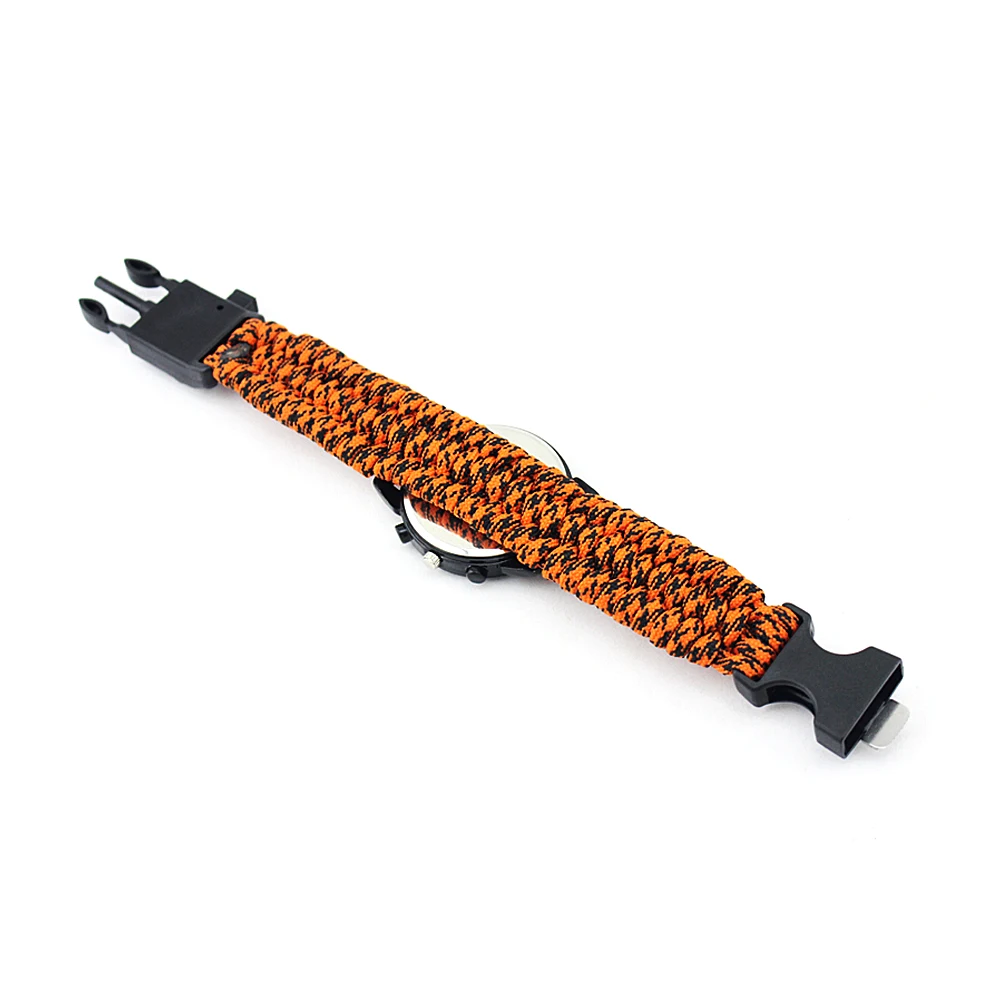 2023 Newly Wholesale Portable Survival Camping Hiking Outdoor Tool High Quality Mini Carabiner Keychain Multifunction Watch