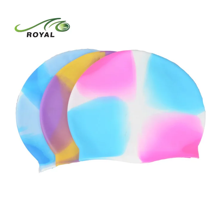 Adult Funny Latex Swimming Cap For Long Hair Silicone Swim Cap