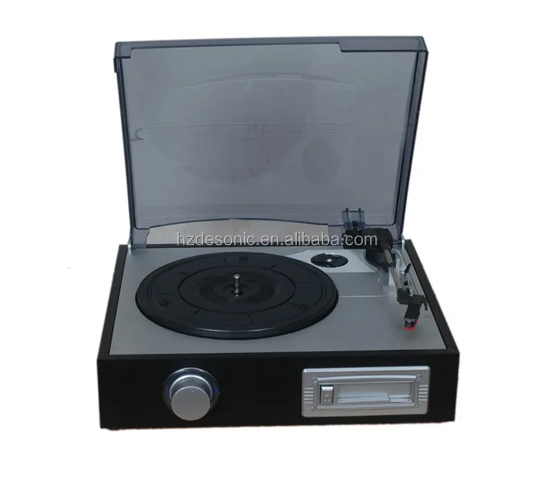 simple design 3 speed LP , vinyl record player with MP3 converter