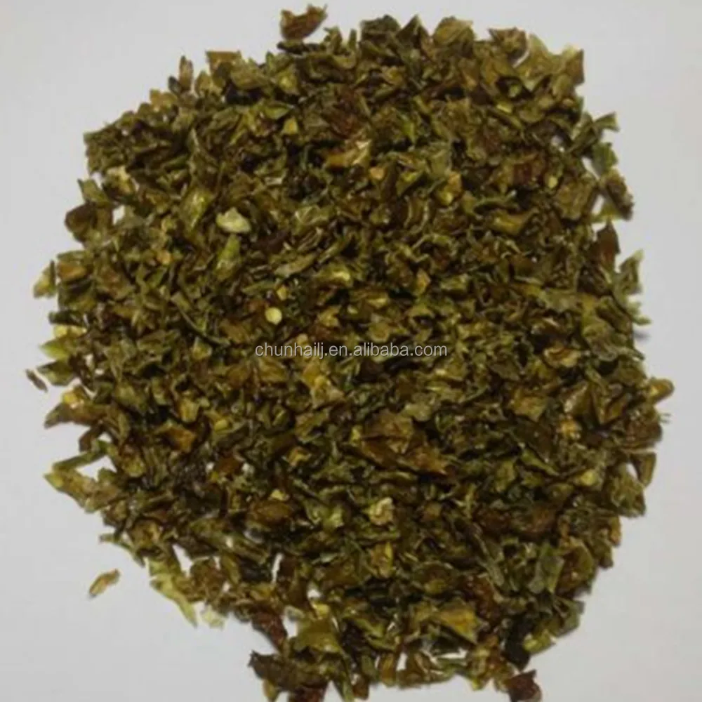 China Top 8 Factory Manufacturer Dehydrated Dried Green Chili Flakes with HACCP and HALAL Certificate