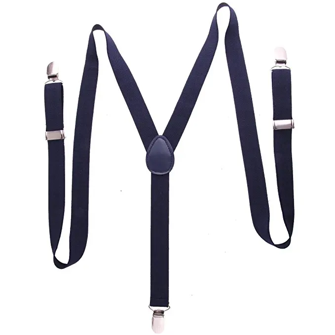 1 Дюймов Широкий Сплошной Цвет Регулируемый Эластичный Сильные Клипы подтяжки