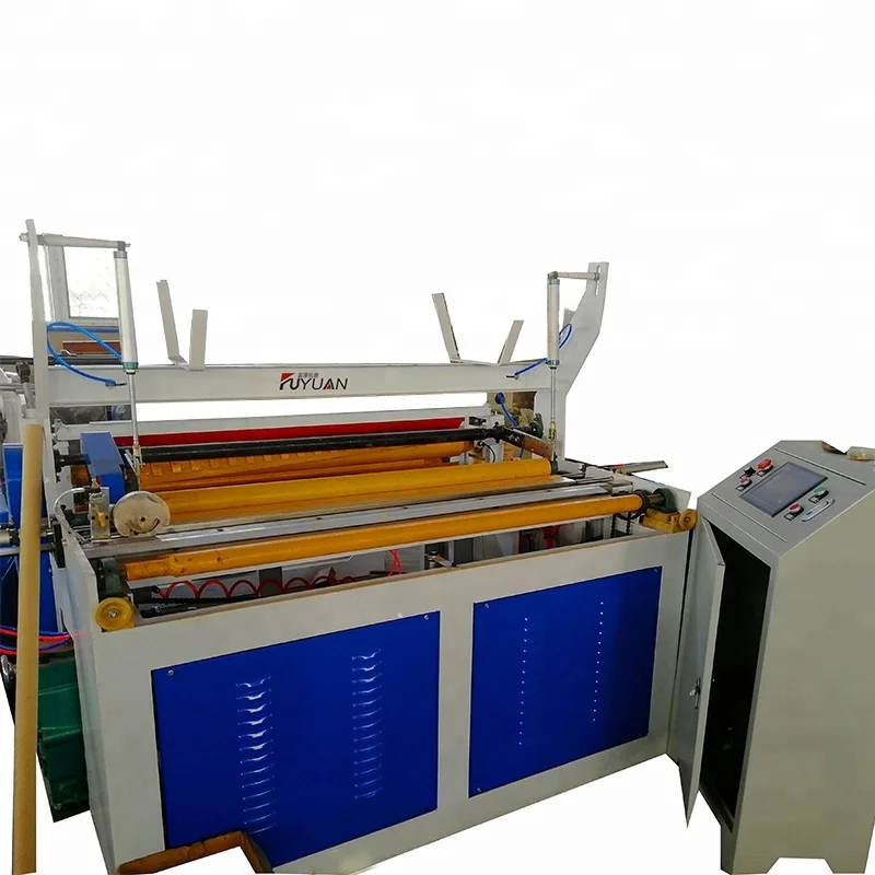 Низкий Инвест высокая эффективность рулонов туалетной бумаги перемотки резки упаковочная машина