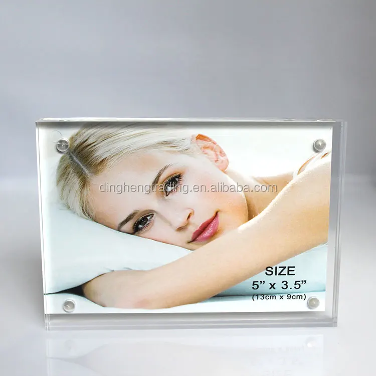 Universe wholesale plexiglass  magnet clear acrylic acrylic block picture photo frame