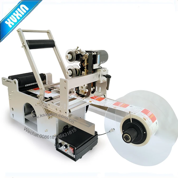 Semi Automatic Round Bottle Labeling Machine with printer X-90