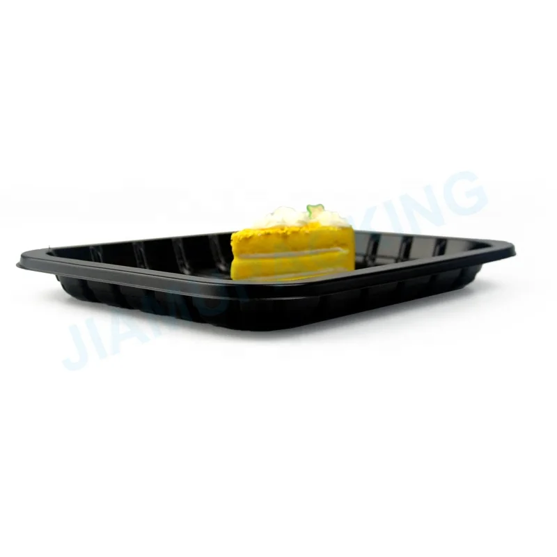 Jiamupacking Custom Biodegradable PP/PGM Fast Food Airline Sealing Tray