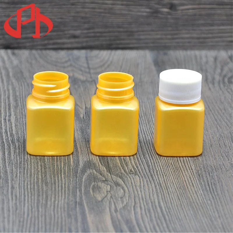Pet Vitamins Tablets Pill Medecine Bottle square pharmaceutical capsule bottle