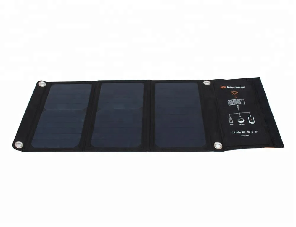 JWN-008 High Quality Portable 20w mobile Solar Charger Waterproof Fabric Portable Solar Panel For Solar Power