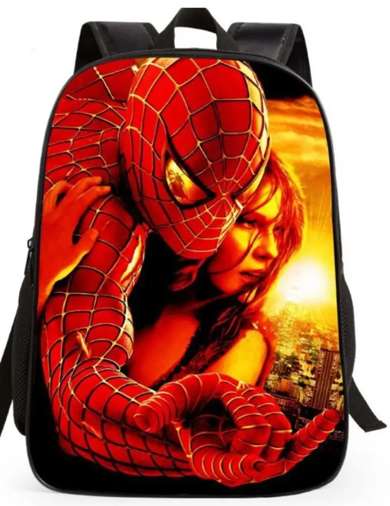 2019 New Arrival Spiderman Cartoon Polyester School Backpacks for Kids