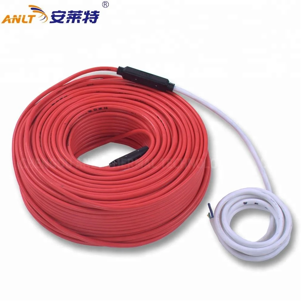 silicone rubber/pvc twin conductor heating cable/wire
