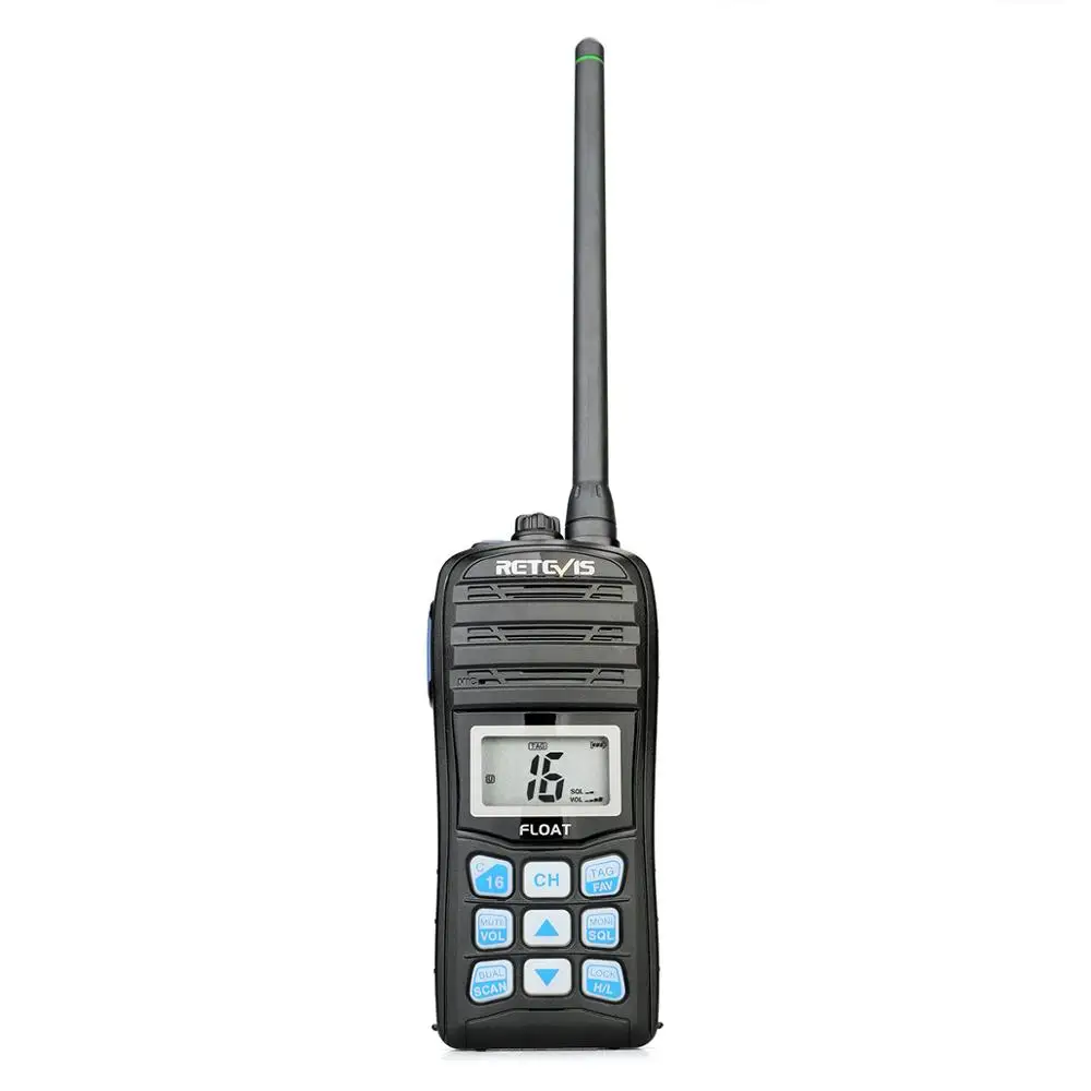USA Canadian International Marine Floats on Water NOAA Weather Alert IP67 Waterproof Handheld VHF Marine Two Way Radio RT55