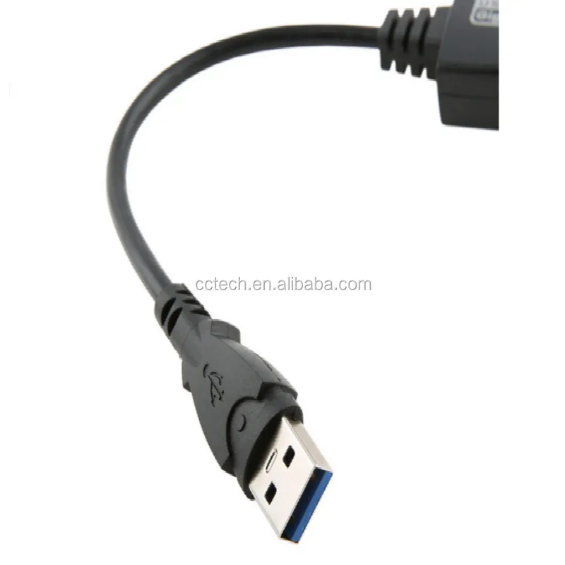 USB 3.0 to 10/100/1000Mbps Gigabit Ethernet RJ45 External Network Card LAN Adapter