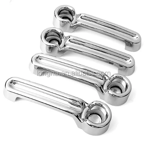 
Chrome Door Handle Covers 4dr w/o passenger keyhole for 2008-2013 Jeep Liberty 07-11 Jeep Wrangler Dodge Nitro 