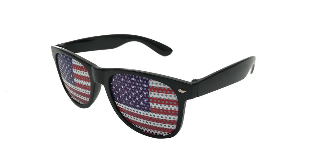 Fashion French UK Italy India Brazil Flag Sunglasses Custom Country USA American Flag Sunglasses