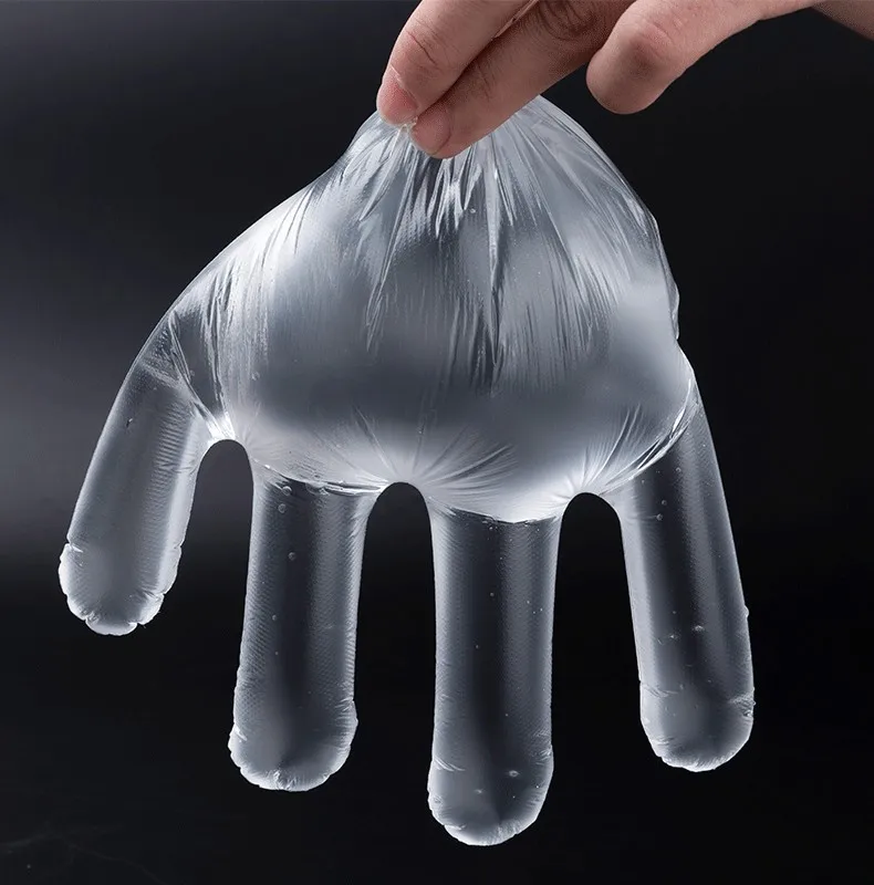 Фабричные одноразовые пластиковые водонепроницаемые перчатки hdpe