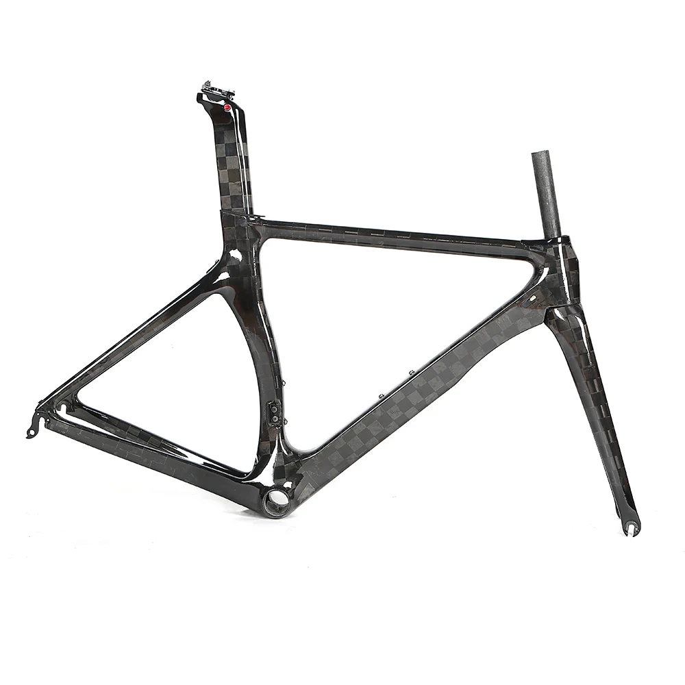 
Bici twitter carbonio Aero racing road matte custom carbon fiber raw bicycle frame 