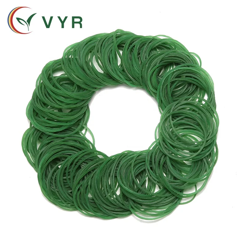 Vietnam Cheap Promotional Heat resistant 1.3 inches in iameter best Green elastic rubber band For Supermarket Vegetables use