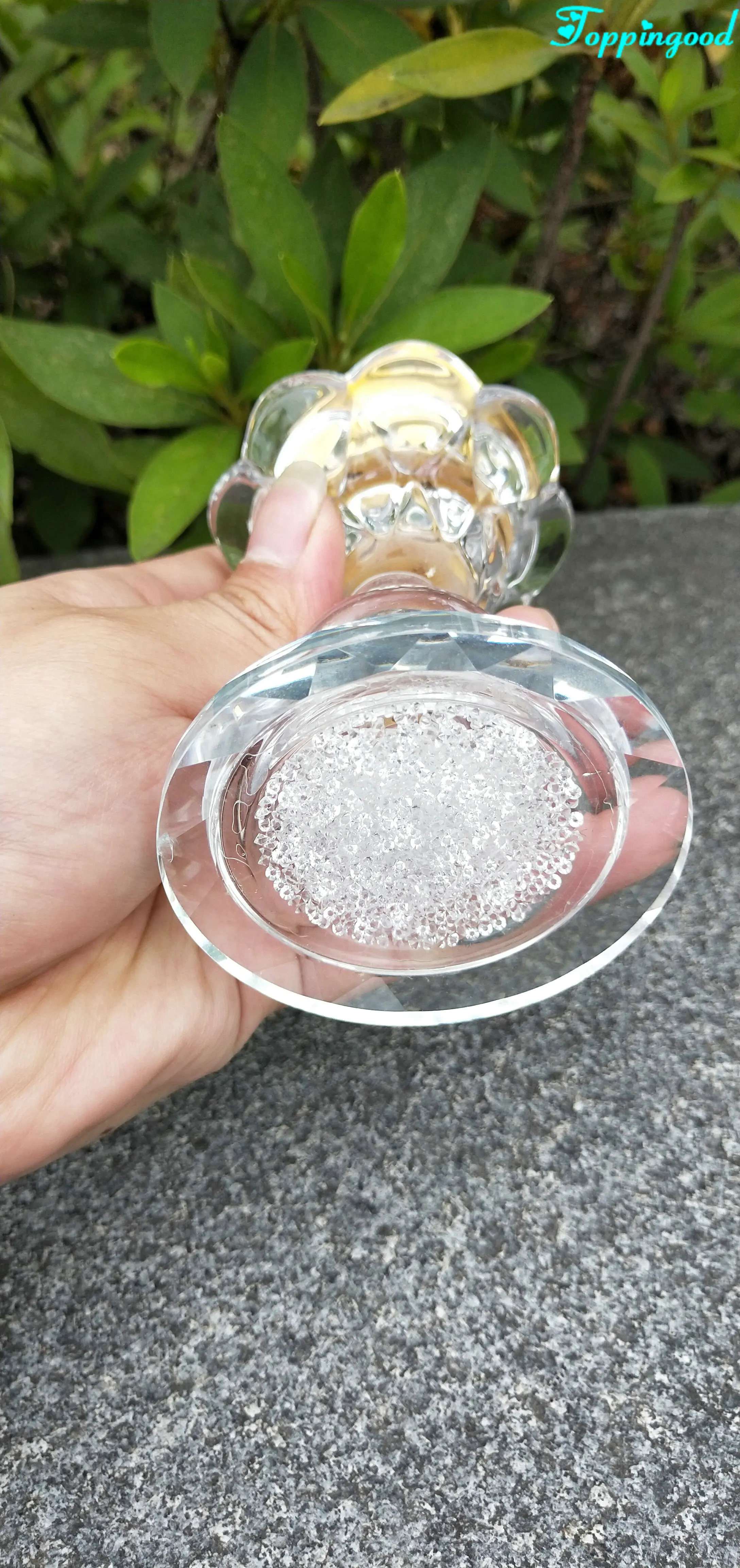 Diamond Filled Crystal Glass Nice Incense Bukhoor / Bakhour Burner