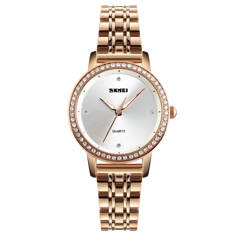 Wholesale Cheap Price Watch SKMEI 1311 Stainless Steel Band Fashion Quartz Ladies Wristwatch