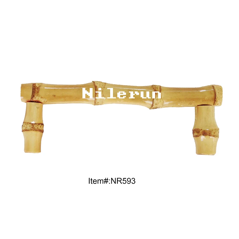 Furniture kitchen cabinet dresser wardrobe closet wooden bamboo root handle drawer pull